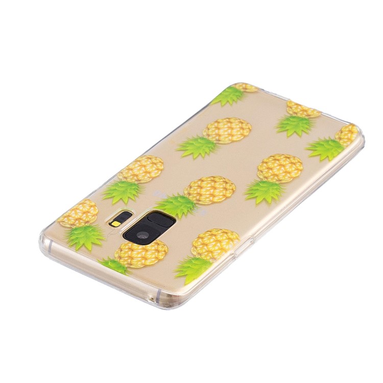 For Samsung Galaxy S9 G960 Patterned TPU Mobile Case Shell - Pineapples-3