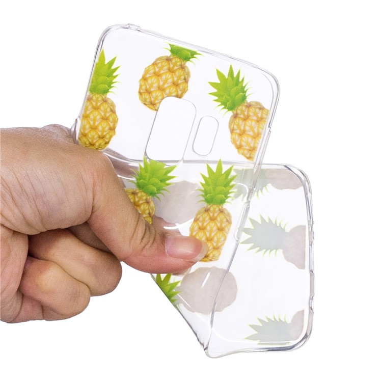 For Samsung Galaxy S9 G960 Patterned TPU Mobile Case Shell - Pineapples-4