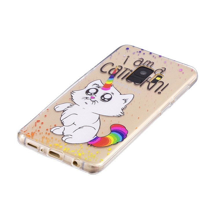 Pattern Printing TPU Ultra Thin Case for Samsung Galaxy S9 G960 - Cute Unicorn Cat-2