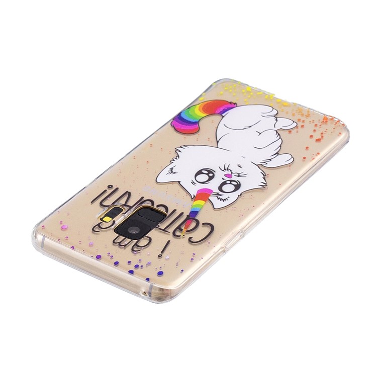 Pattern Printing TPU Ultra Thin Case for Samsung Galaxy S9 G960 - Cute Unicorn Cat-3