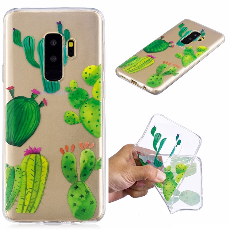 

Pattern Printing IMD TPU Mobile Phone Cover for Samsung Galaxy S9+ SM-G965 - Cactus