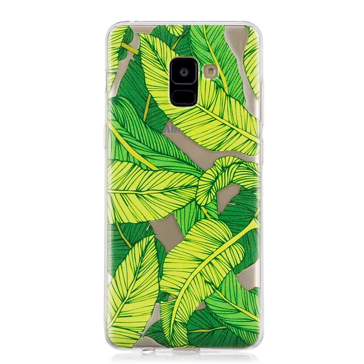 

Печать Шаблонов IMD TPU Защитная Оболочка Телефона Для Галактики Samsung S9 SM-G960 - Зеленые Листья