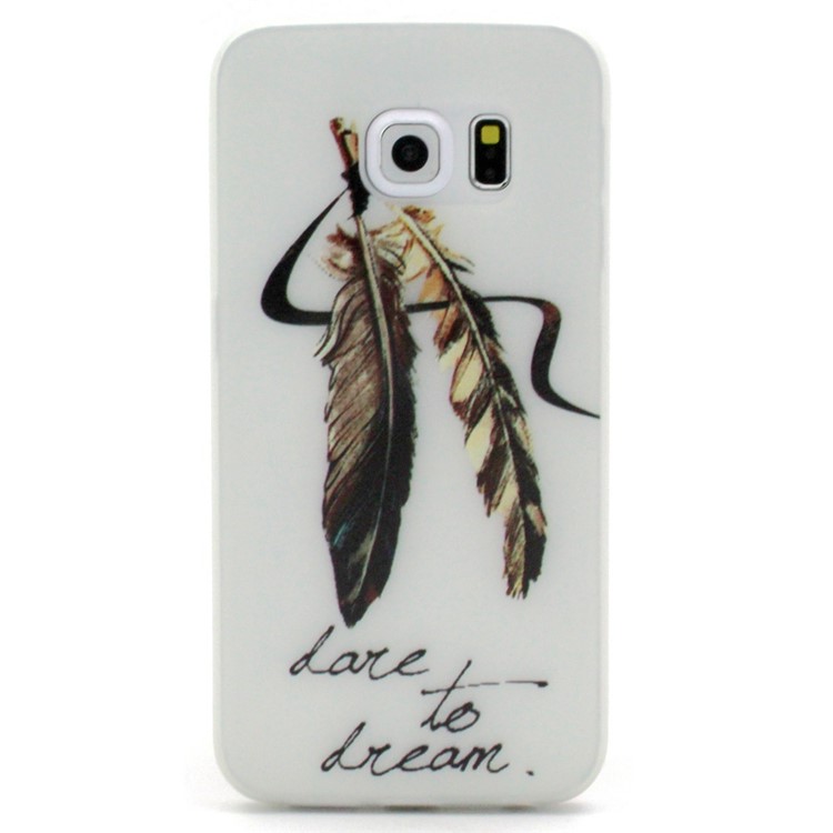 Luminous Glow TPU Back Case for Samsung Galaxy S7 - Feathers Dare to Dream-2