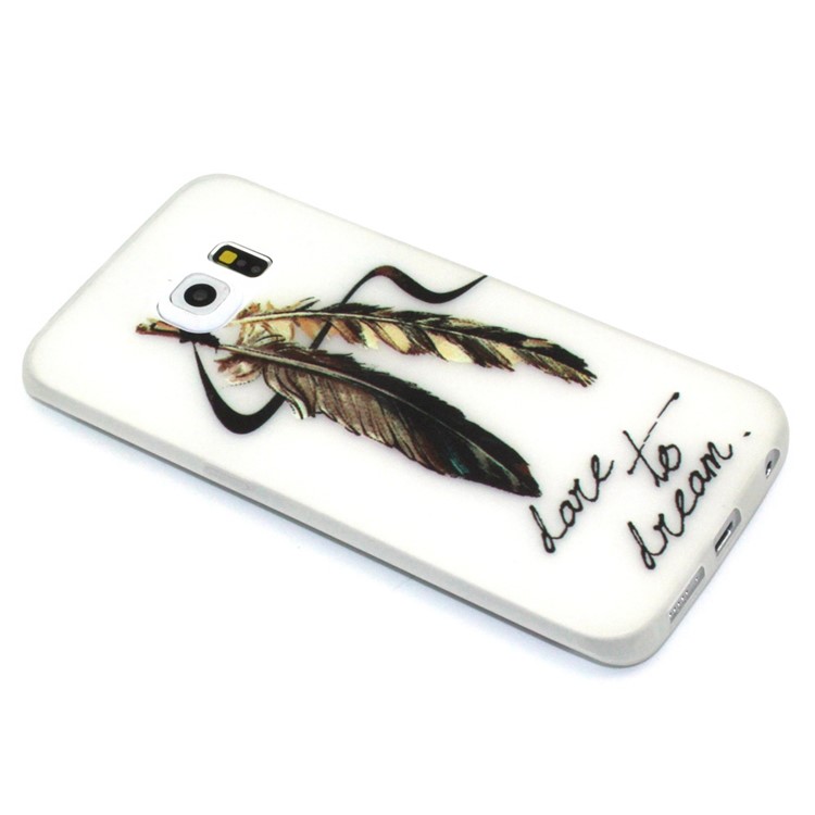 Luminous Glow TPU Back Case for Samsung Galaxy S7 - Feathers Dare to Dream-3