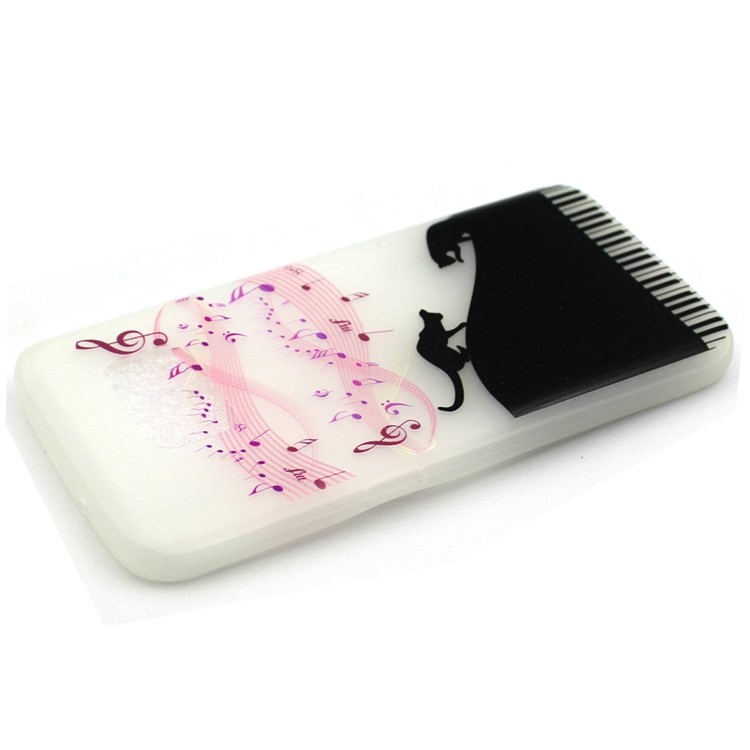 Luminous Glow Soft TPU Case for Samsung Galaxy S7 - Musical Notes and Piano-3