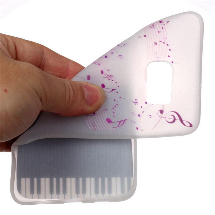 Luminous Glow Soft TPU Case for Samsung Galaxy S7 - Musical Notes and Piano-5