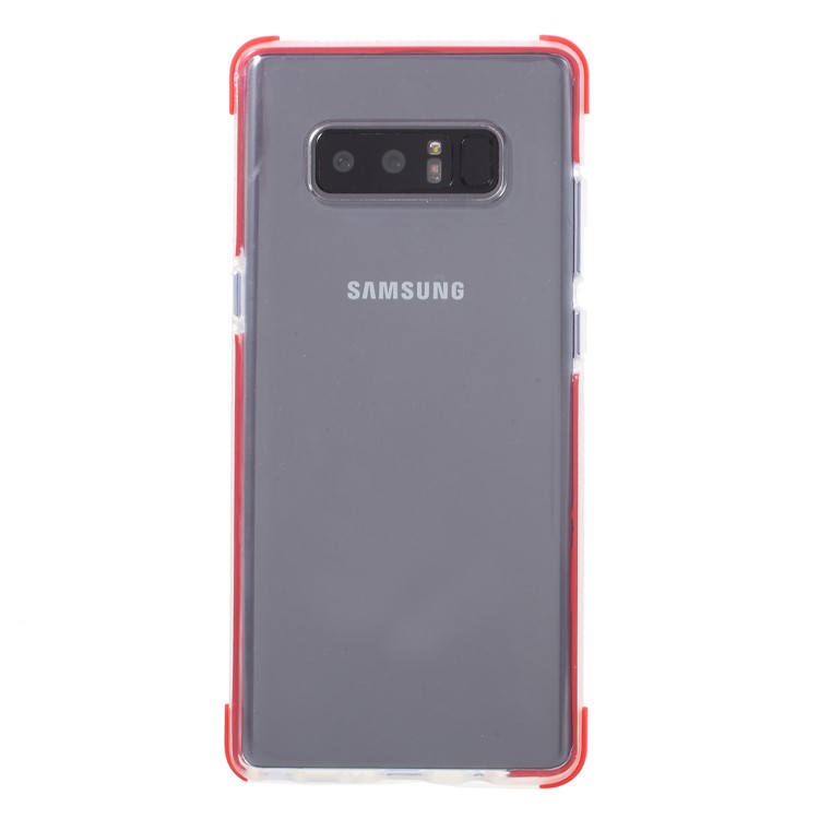 Bi-color Shock-proof TPU Back Case for Samsung Galaxy Note 8 SM-N950 - Red-2