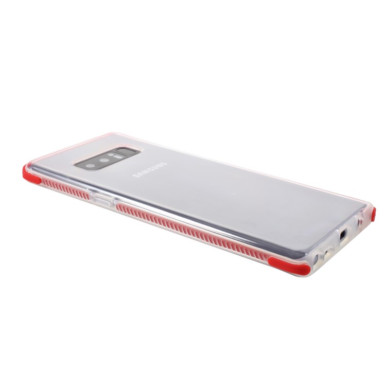 Bi-color Shock-proof TPU Back Case for Samsung Galaxy Note 8 SM-N950 - Red-3