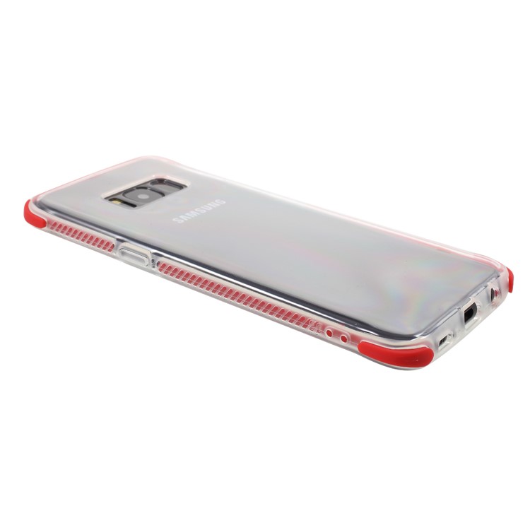 Two-tone Drop-proof TPU Phone Case for Samsung Galaxy S8 G950 - Red-3