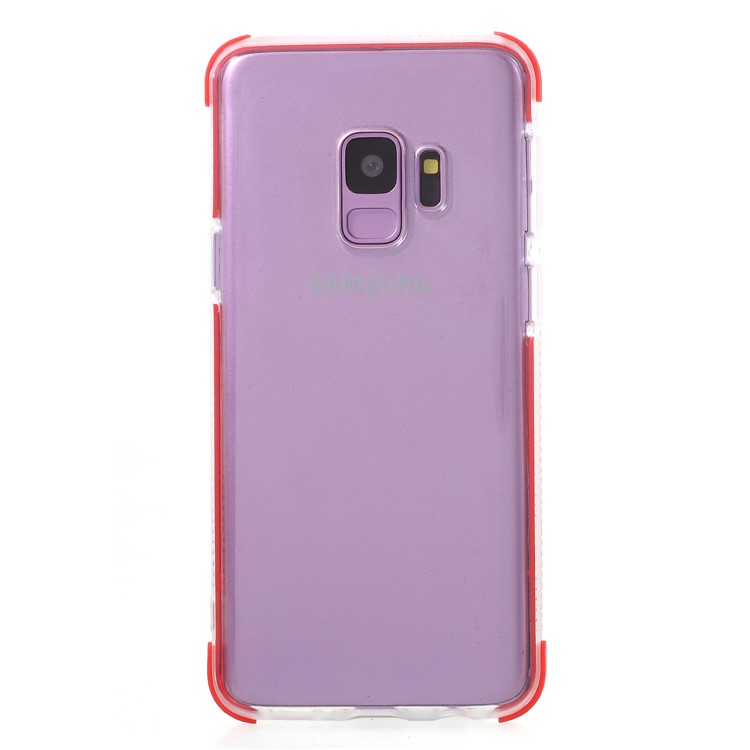 Bi-color Anti-drop TPU Mobile Phone Case for Samsung Galaxy S9 G960 - Red-2