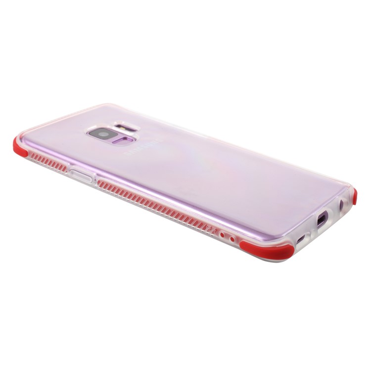 Bi-color Anti-drop TPU Mobile Phone Case for Samsung Galaxy S9 G960 - Red-3