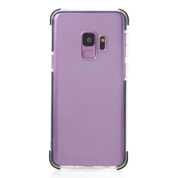 

Bi-color Anti-drop TPU Mobile Phone Cover for Samsung Galaxy S9 G960 - Black