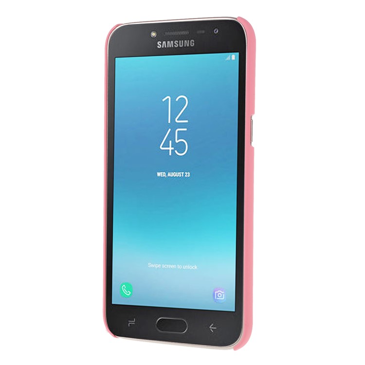 Rubberized Plastic Hard Back Mobile Case for Samsung Galaxy J2 Pro 2018 - Pink-2