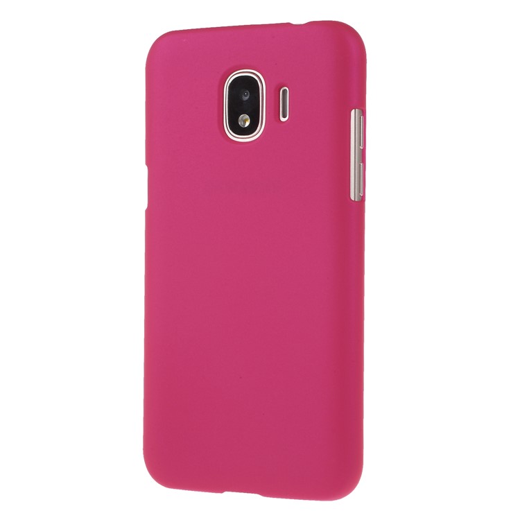 Rubberized Plastic Hard Back Mobile Cover for Samsung Galaxy J2 Pro 2018 - Rose-3