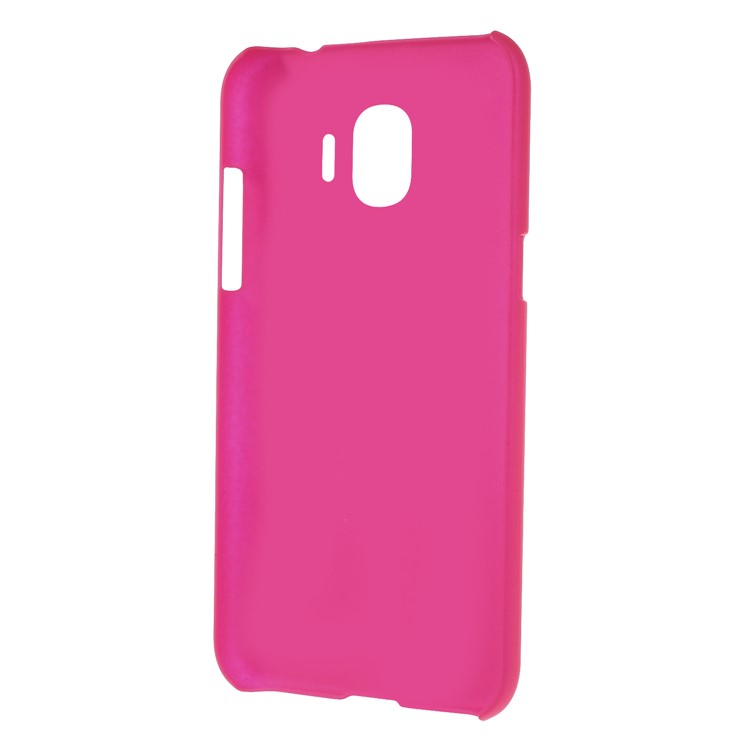 Rubberized Plastic Hard Back Mobile Cover for Samsung Galaxy J2 Pro 2018 - Rose-4