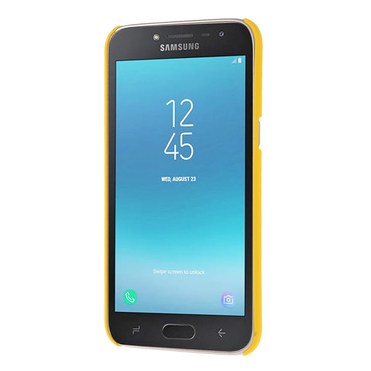 Caja De Cáscara Móvil Del Protector Plástico Cauchotado Para Samsung Galaxy J2 Pro 2018 - Amarillo-2