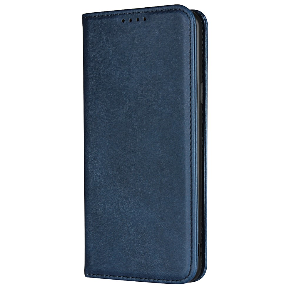 Auto-absorbed Leather Wallet Stand Phone Shell for Samsung Galaxy S9+ G965 - Blue-2