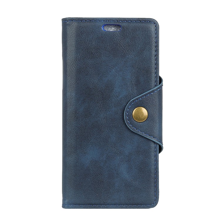 PU Leder Brieftasche Mobile Shell Für Samsung Galaxy A6 (2018) - Blau