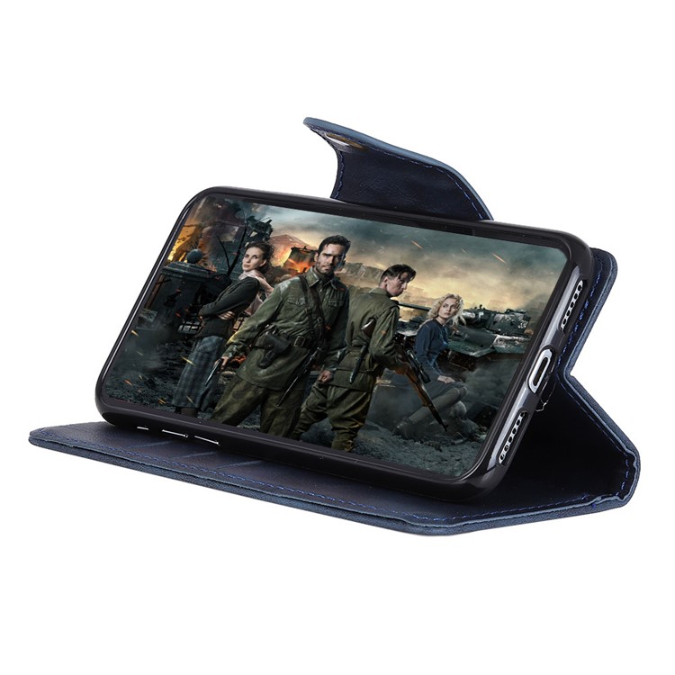PU Leder Brieftasche Stehen Mobile Shell Für Samsung Galaxy A6 (2018) - Blau-8