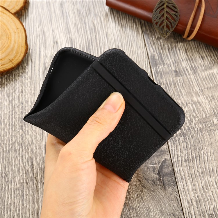 Litchi Texture Soft TPU Phone Back Shell for Samsung Galaxy S9 Plus SM-G965 - Black-7