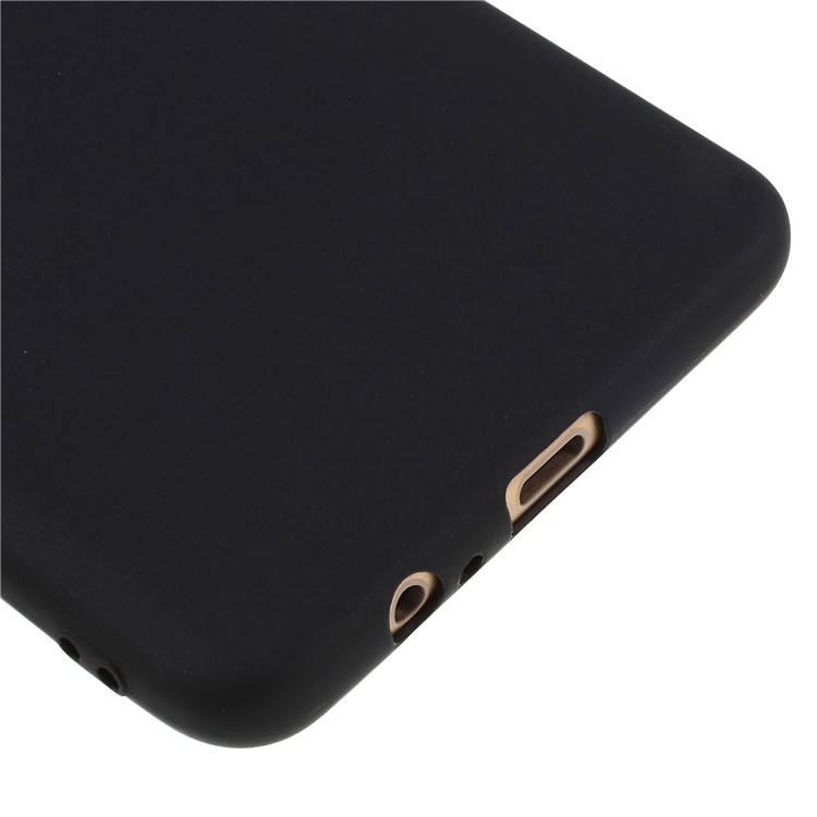 Matte TPU Phone Case for Samsung Galaxy A8+ (2018) - Black-5