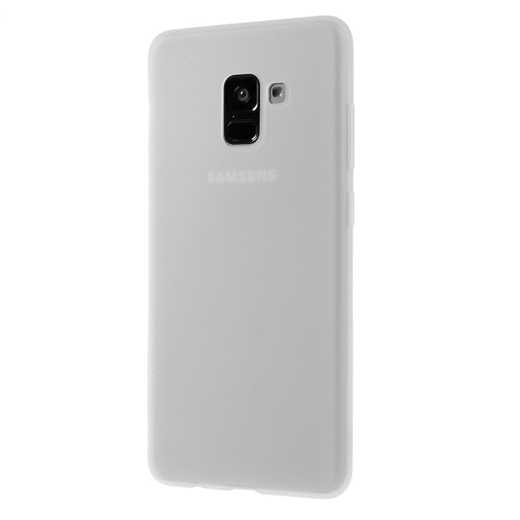 Matte TPU Case for Samsung Galaxy A8+ (2018) - White-2