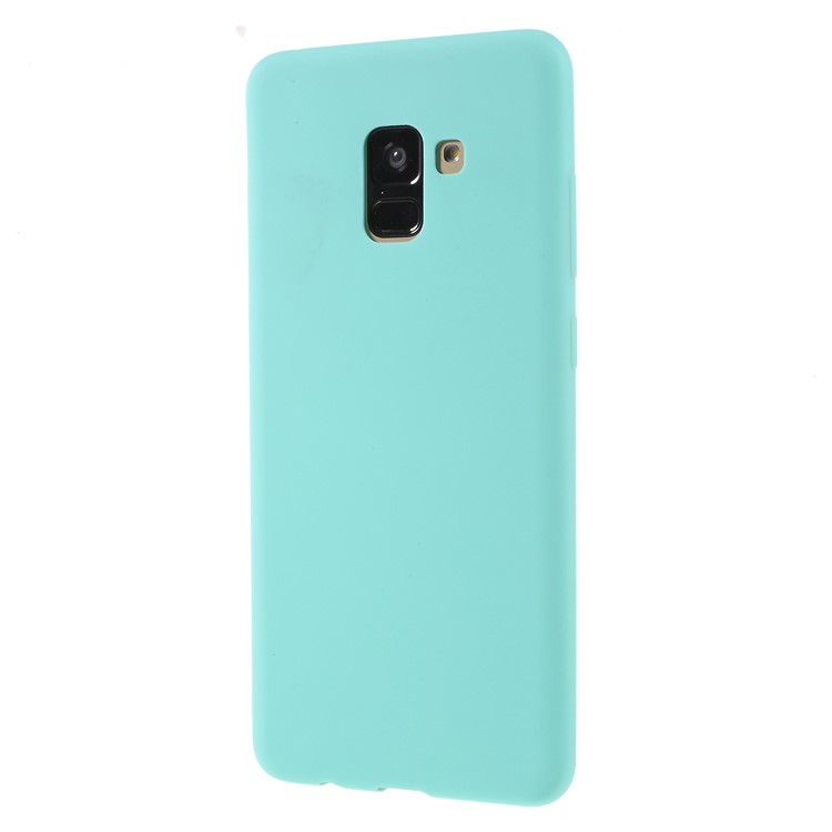 Matte TPU Phone Cover Case for Samsung Galaxy A8+ (2018) - Baby Blue-2