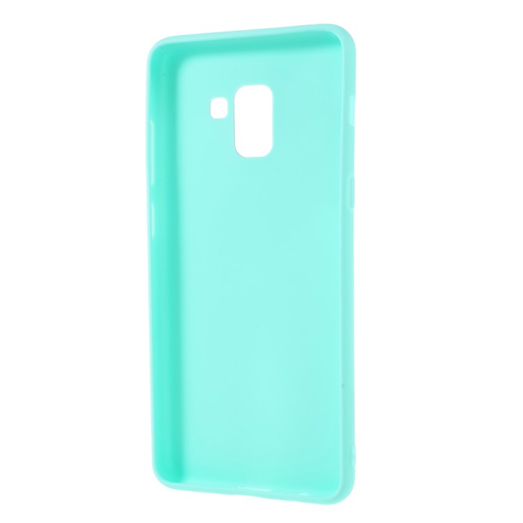 Matte TPU Phone Cover Case for Samsung Galaxy A8+ (2018) - Baby Blue-4