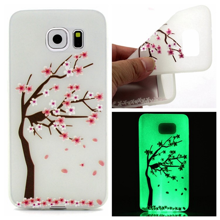 

Noctilucent TPU Gel Phone Shell for Samsung Galaxy S7 edge - Blooming Plum Blossom