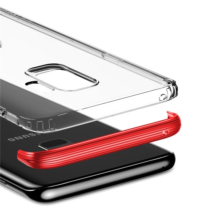 BASEUS for Samsung Galaxy S9 SM-G960 Armor Hybrid Phone Protective Cover (PC+TPU) - Red-11