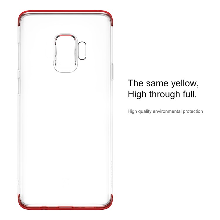 BASEUS for Samsung Galaxy S9 SM-G960 Armor Hybrid Phone Protective Cover (PC+TPU) - Red-3