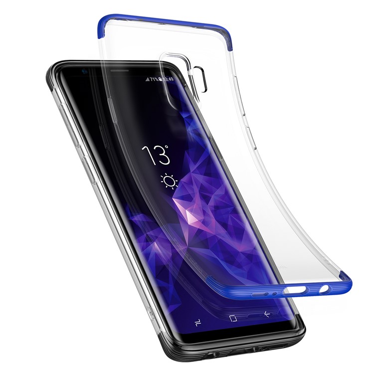 BASEUS Для Галактики Samsung S9 SM-G960 Бронированный Гибридный Телефон Защитный Чехол (pc + Tpu) - Синий-1