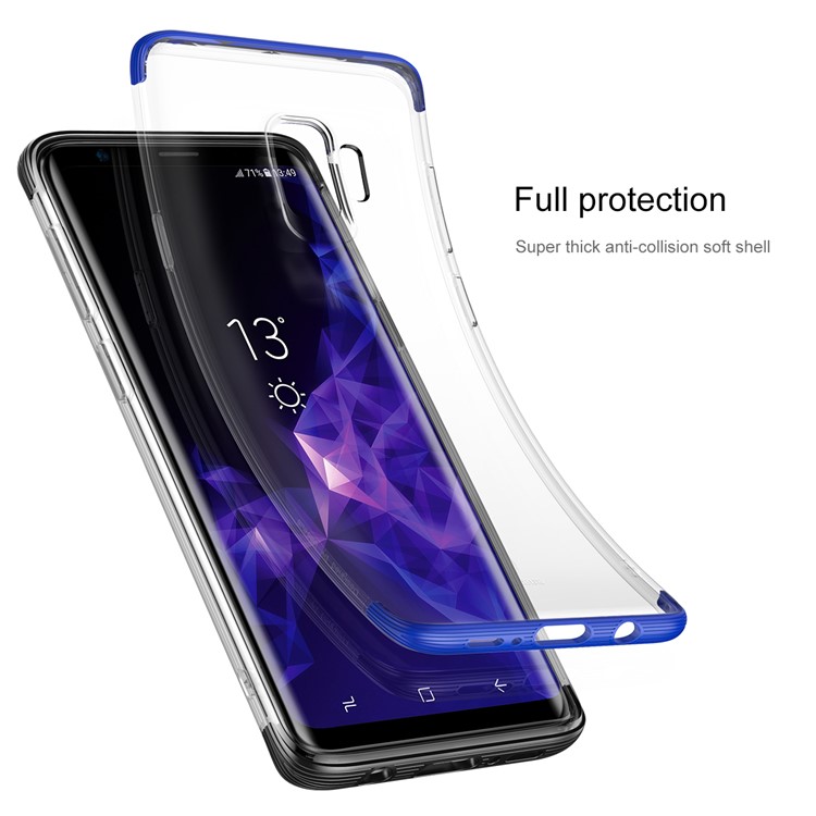 BASEUS Для Галактики Samsung S9 SM-G960 Бронированный Гибридный Телефон Защитный Чехол (pc + Tpu) - Синий-2