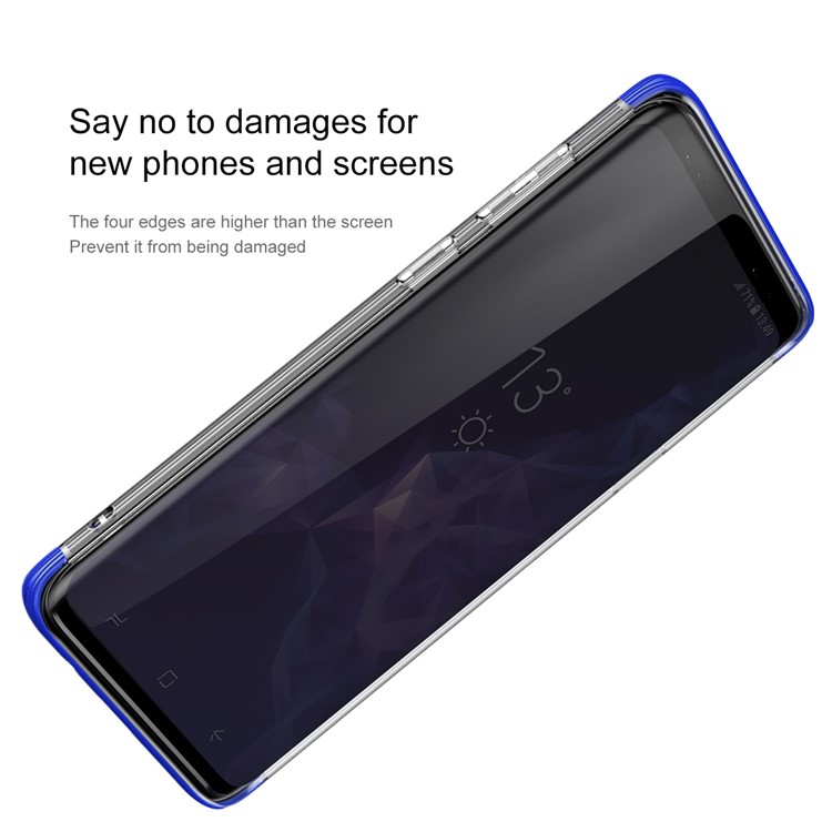 BASEUS Для Галактики Samsung S9 SM-G960 Бронированный Гибридный Телефон Защитный Чехол (pc + Tpu) - Синий-5