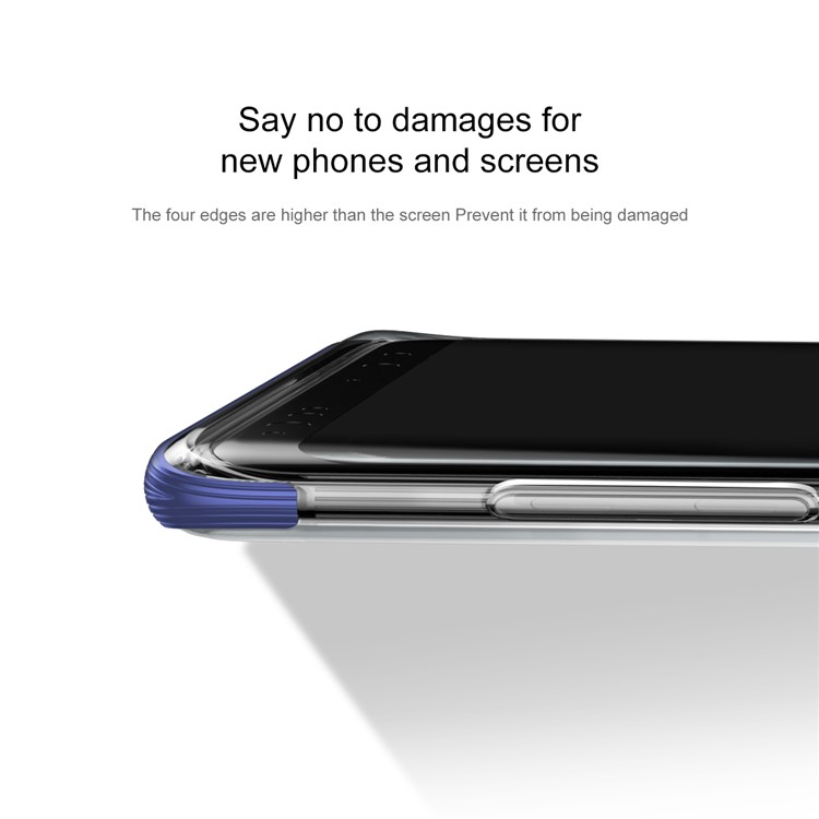 BASEUS Для Галактики Samsung S9 SM-G960 Бронированный Гибридный Телефон Защитный Чехол (pc + Tpu) - Синий-8