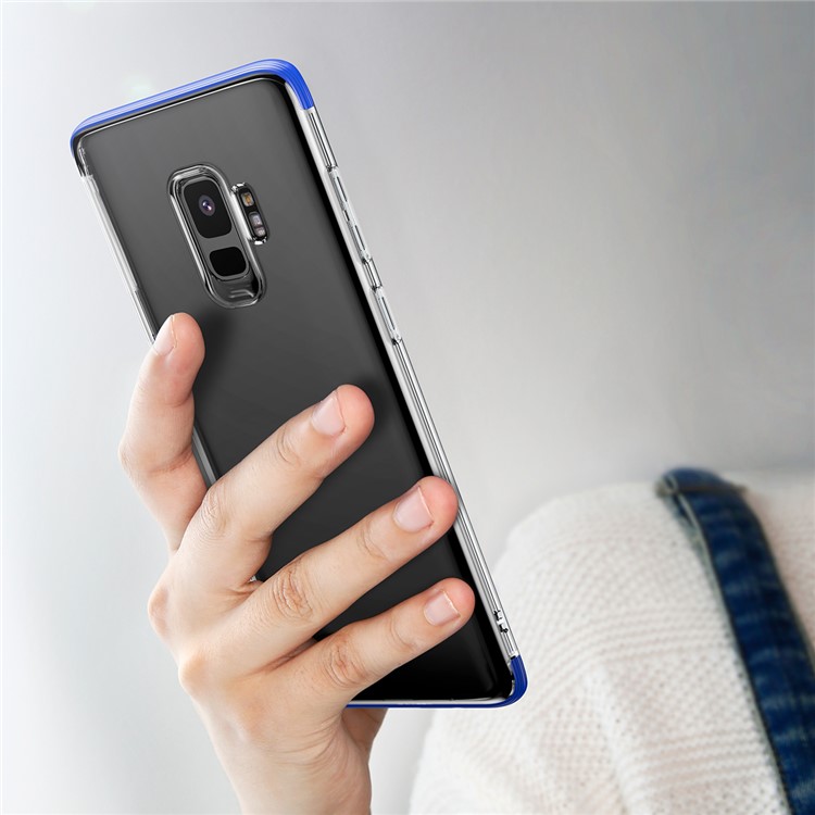 BASEUS Для Галактики Samsung S9 SM-G960 Бронированный Гибридный Телефон Защитный Чехол (pc + Tpu) - Синий-9