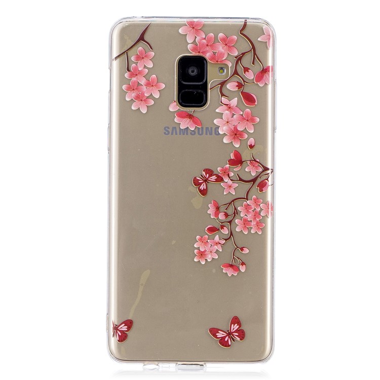 

Шаблон Печати Imd Мягкий ТПУ Чехол Для Samsung Галактики А8+(2018) - Бабочка И Цветок