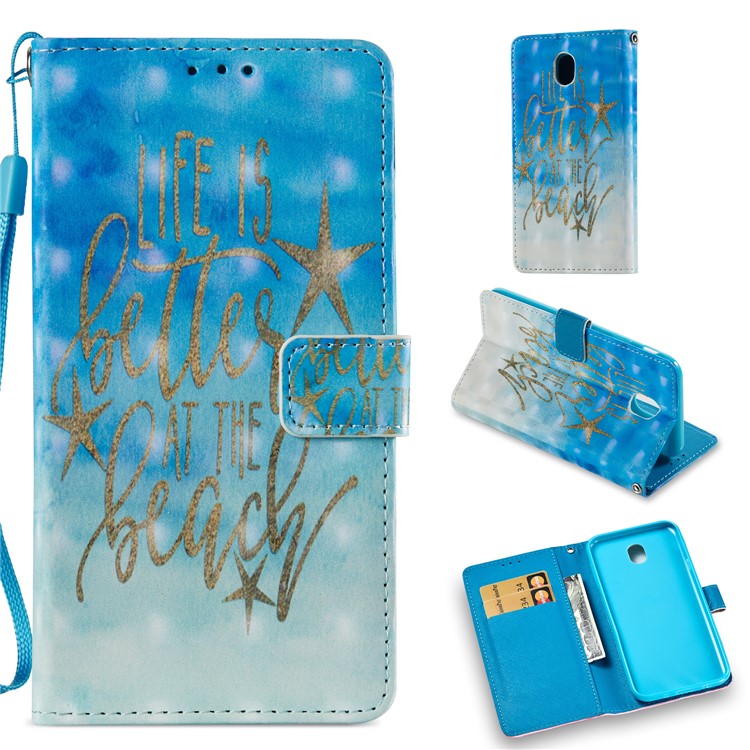 

Pattern Printing Leather Phone Case for Samsung Galaxy J7 (2017) / J7 Pro (2017) EU Version - Life Quote