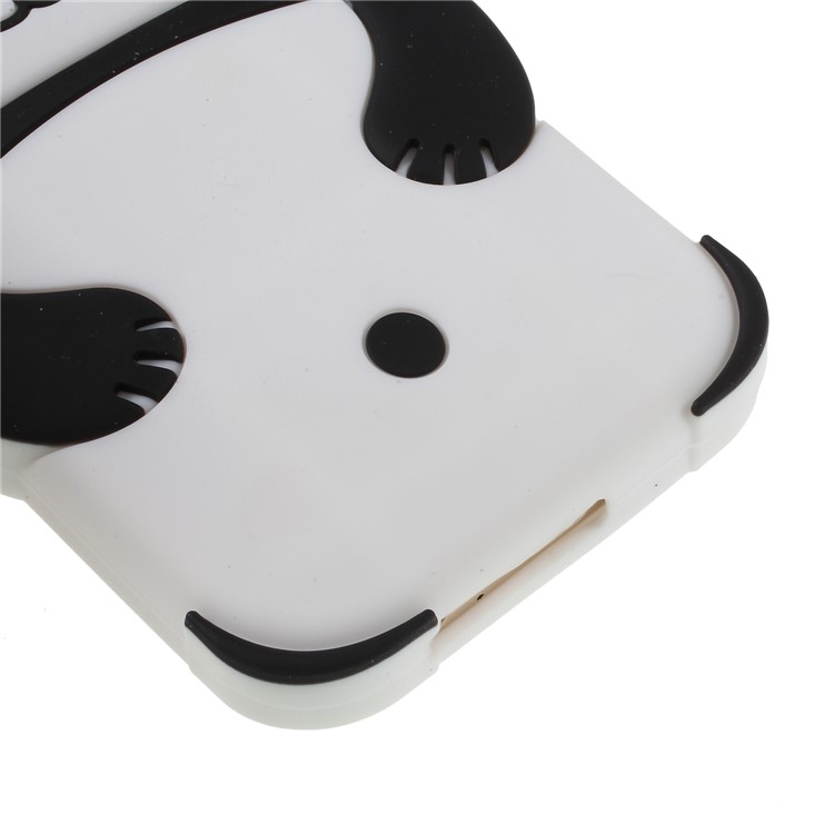 Adorable 3D Panda Silicone Phone Case for Samsung Galaxy A8 (2018) - Black-5