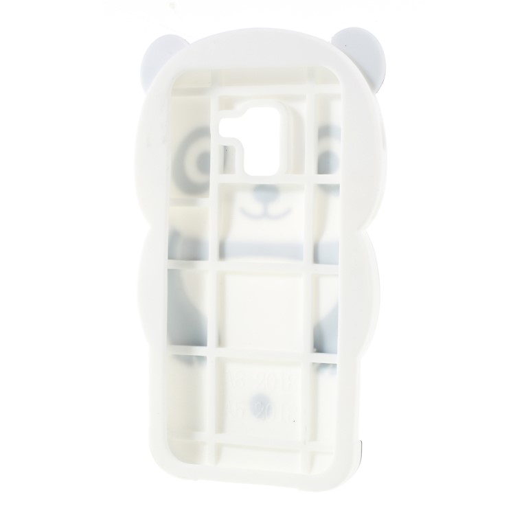 Adorable 3D Panda Silicone Phone Case for Samsung Galaxy A8 (2018) - Black-6