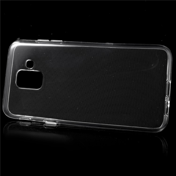 Transparent TPU Back Phone Case with Non-slip Inner for Samsung Galaxy A6 (2018)-2