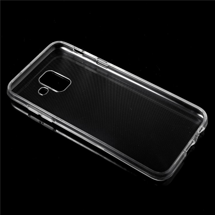 Transparent TPU Back Phone Case with Non-slip Inner for Samsung Galaxy A6 (2018)-6