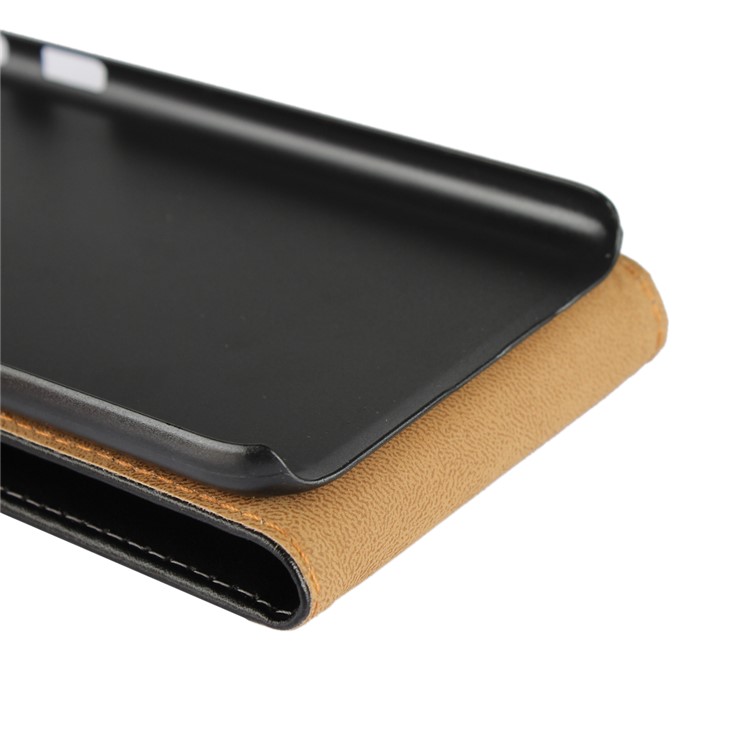 Vertical Flip Genuine Split Leather Case for Samsung Galaxy J7 (2017) EU Version/J7 Pro (2017) - Black-11