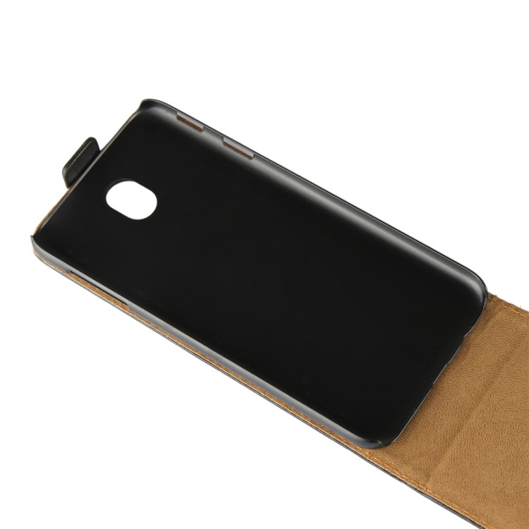 Vertical Flip Genuine Split Leather Case for Samsung Galaxy J7 (2017) EU Version/J7 Pro (2017) - Black-12