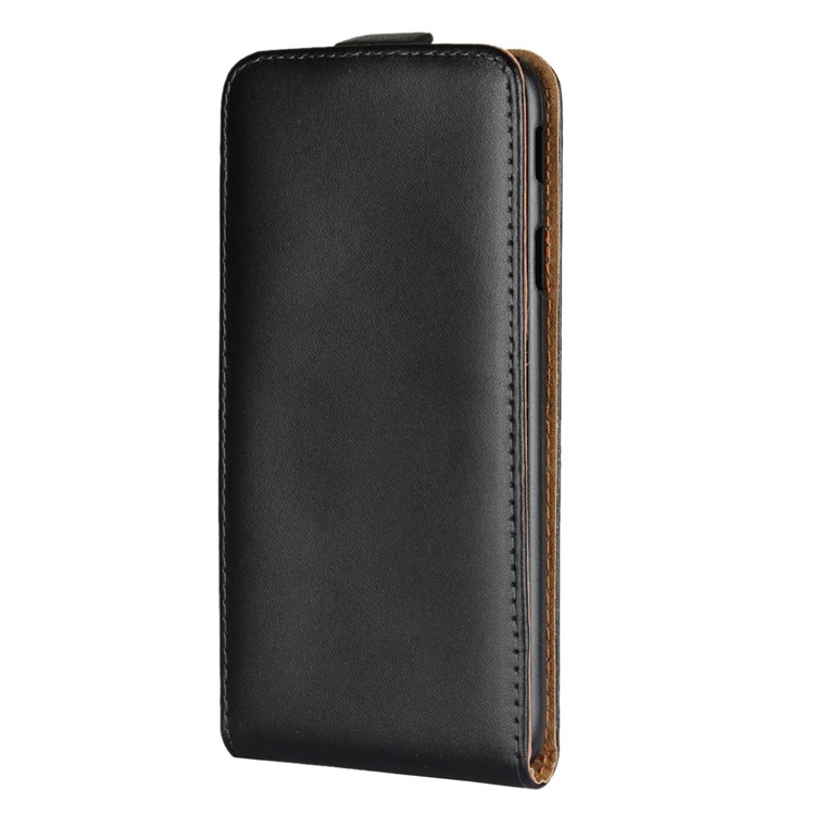 Vertical Flip Genuine Split Leather Case for Samsung Galaxy J7 (2017) EU Version/J7 Pro (2017) - Black-2