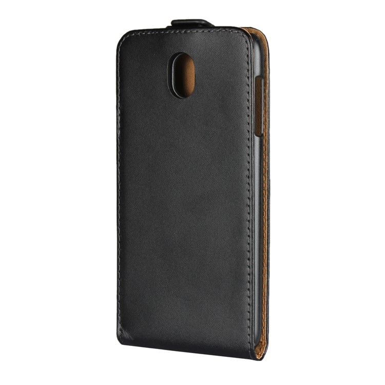 Vertical Flip Genuine Split Leather Case for Samsung Galaxy J7 (2017) EU Version/J7 Pro (2017) - Black-3
