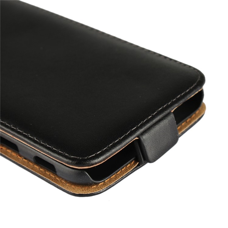 Vertical Flip Genuine Split Leather Case for Samsung Galaxy J7 (2017) EU Version/J7 Pro (2017) - Black-8