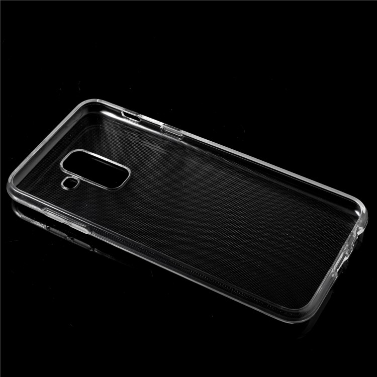 Transparent TPU Back Phone Case with Non-slip Inner for Samsung Galaxy A6 Plus (2018) / A9 Star Lite-5