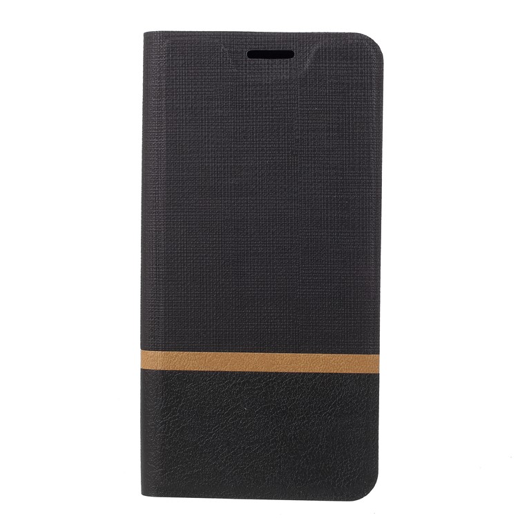 Cross Texture PU Leather Card Holder Stand Case for Samsung Galaxy A6 (2018) - Black-2