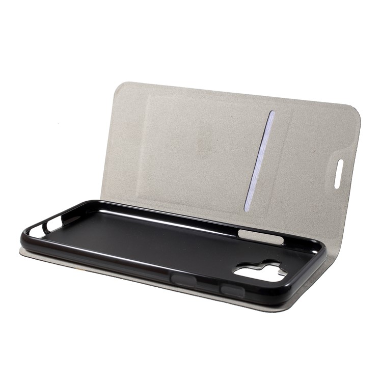 Cross Texture PU Leather Card Holder Stand Case for Samsung Galaxy A6 (2018) - Black-5